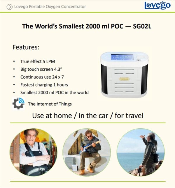 Lovego SG02 Portable Oxygen Concentrator 2